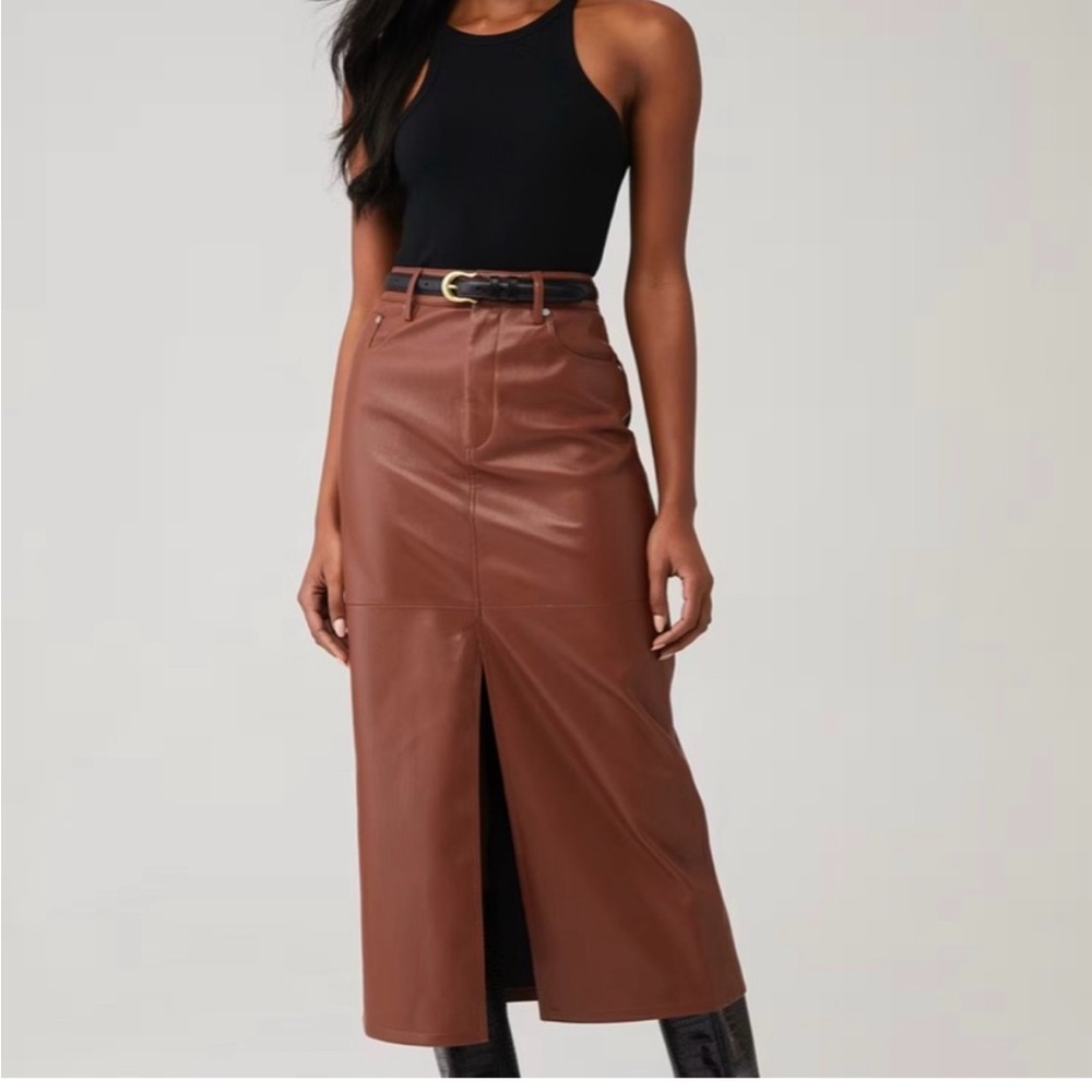 Blank NYC Brown Pencil Skirt
